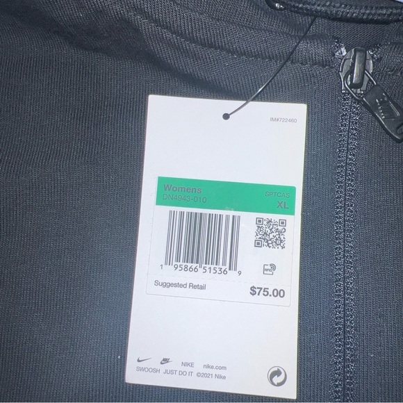 NWT Nike Hoodie Women's Size XL Zip Up Hooded Sweatshirt $75 🔥🔥 (N) - Picture 3 of 5